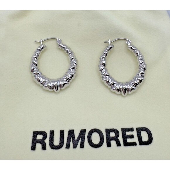 Rumored Jewelry - Rumored Endless Love Hoops in Silver